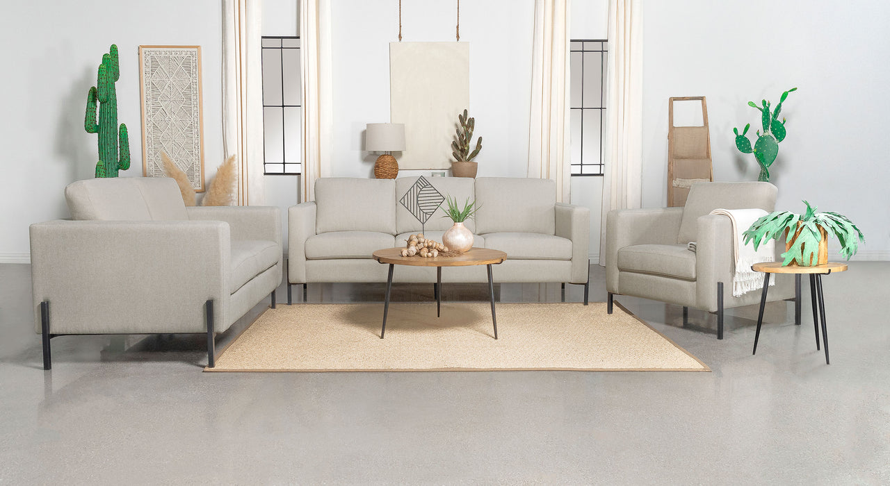 Tilly Upholstered Track Arms Sofa Set - U&U Home Budget Furniture (Carteret, NJ)