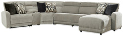 Colleyville Power Reclining Sectional with Chaise - U&U Home Budget Furniture (Carteret, NJ)