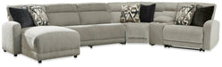 Colleyville Power Reclining Sectional with Chaise - U&U Home Budget Furniture (Carteret, NJ)
