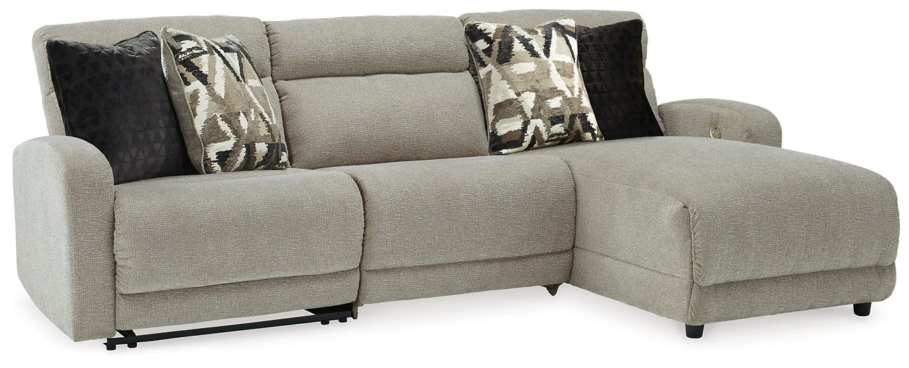 Colleyville Power Reclining Sectional with Chaise - U&U Home Budget Furniture (Carteret, NJ)