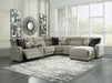 Colleyville Power Reclining Sectional with Chaise - U&U Home Budget Furniture (Carteret, NJ)