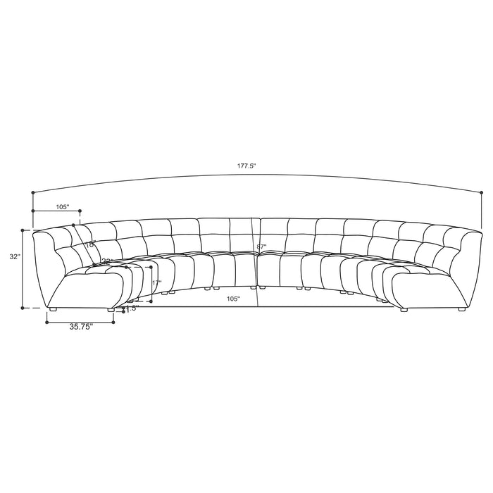 Charlotte Modular Sectionals - U&U Home Budget Furniture (Carteret, NJ)