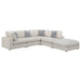 Serene 5-piece Upholstered Modular Sectional Sofa Beige - U&U Home Budget Furniture (Carteret, NJ)
