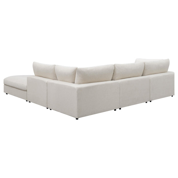 Serene 5-piece Upholstered Modular Sectional Sofa Beige - U&U Home Budget Furniture (Carteret, NJ)
