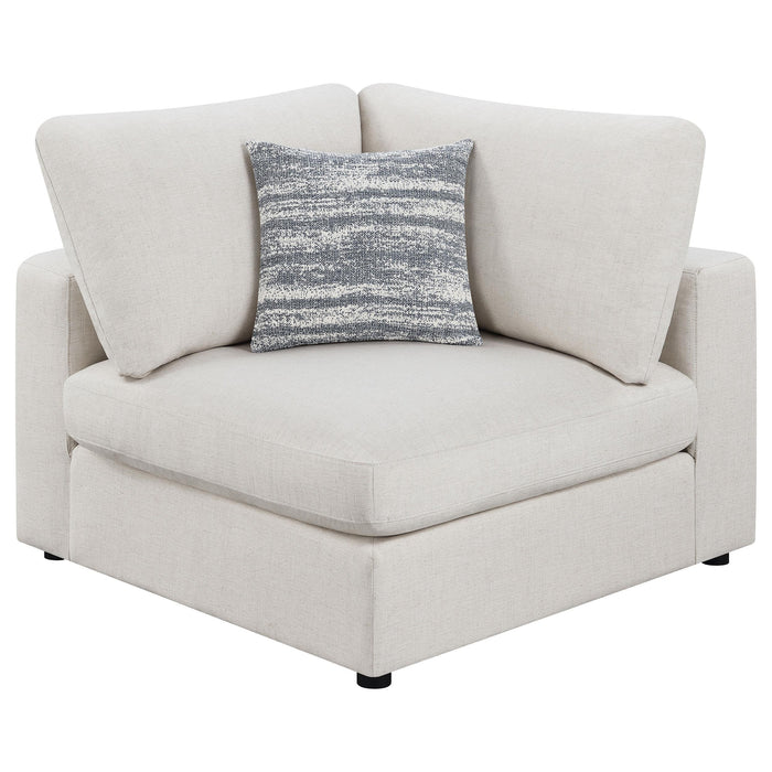 Serene 5-piece Upholstered Modular Sectional Sofa Beige - U&U Home Budget Furniture (Carteret, NJ)