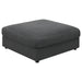 Serene Upholstered Rectangular Ottoman Charcoal - U&U Home Budget Furniture (Carteret, NJ)