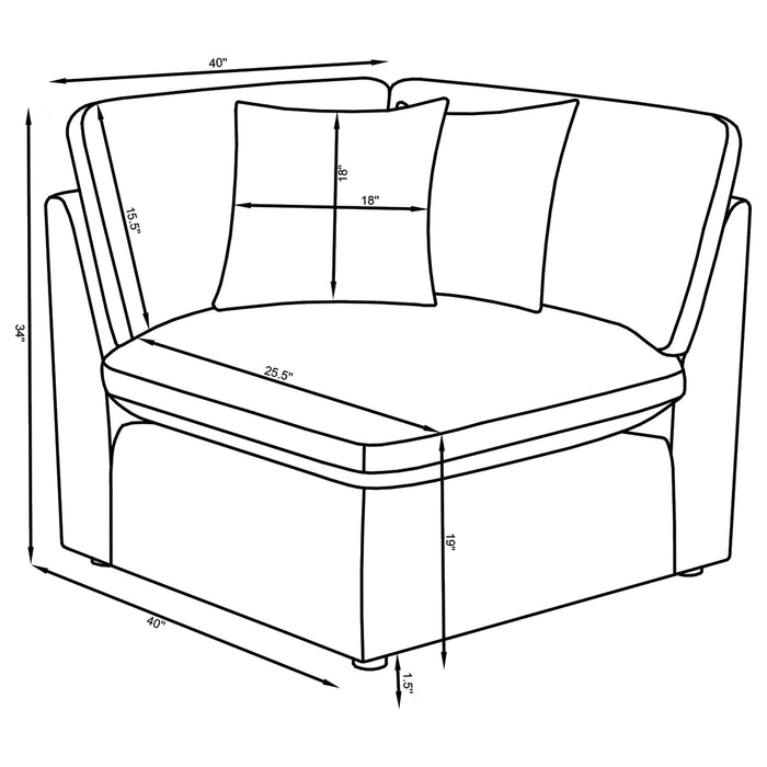 Hobson Sectionals 9 - U&U Home Budget Furniture (Carteret, NJ)