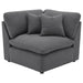 Hobson 6-piece Upholstered Modular Sectional Sofa Charcoal - U&U Home Budget Furniture (Carteret, NJ)