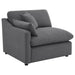 Hobson 6-piece Upholstered Modular Sectional Sofa Charcoal - U&U Home Budget Furniture (Carteret, NJ)