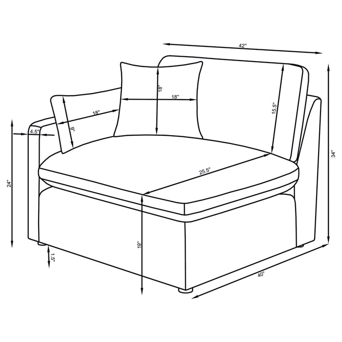 Hobson Modular Sectionals 8 - U&U Home Budget Furniture (Carteret, NJ)