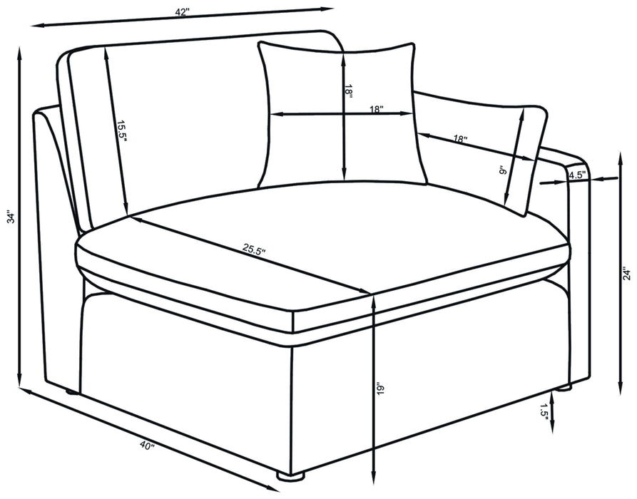 Hobson Modular Sectionals 8 - U&U Home Budget Furniture (Carteret, NJ)