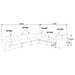 Lakeview Modular Sectionals Seating - U&U Home Budget Furniture (Carteret, NJ)