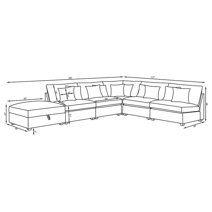 Cambria Sectionals - U&U Home Budget Furniture (Carteret, NJ)