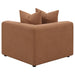 Jennifer Upholstered Corner Chair - U&U Home Budget Furniture (Carteret, NJ)