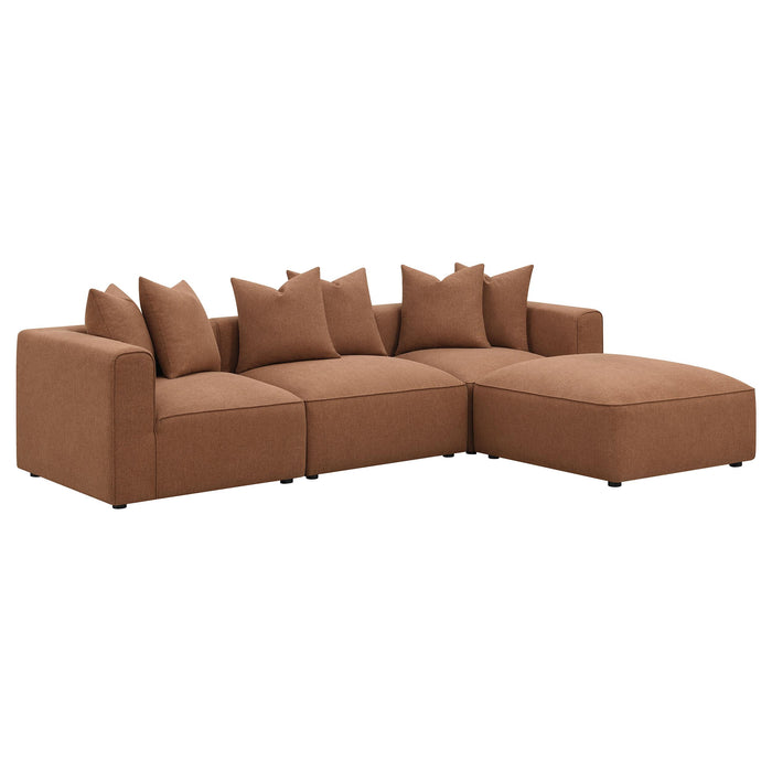 Jennifer Upholstered Corner Chair - U&U Home Budget Furniture (Carteret, NJ)