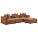 Jennifer Upholstered Corner Chair - U&U Home Budget Furniture (Carteret, NJ)