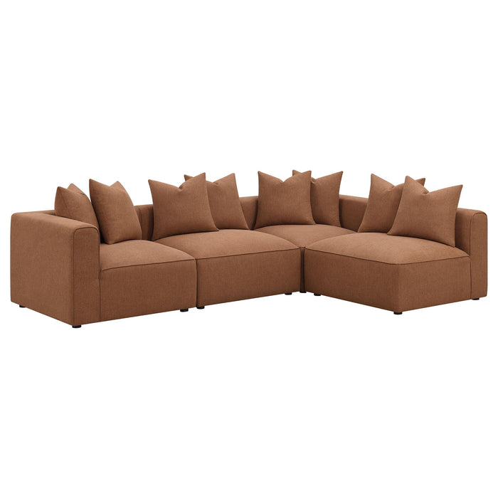 Jennifer Upholstered Corner Chair - U&U Home Budget Furniture (Carteret, NJ)