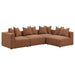 Jennifer Upholstered Corner Chair - U&U Home Budget Furniture (Carteret, NJ)