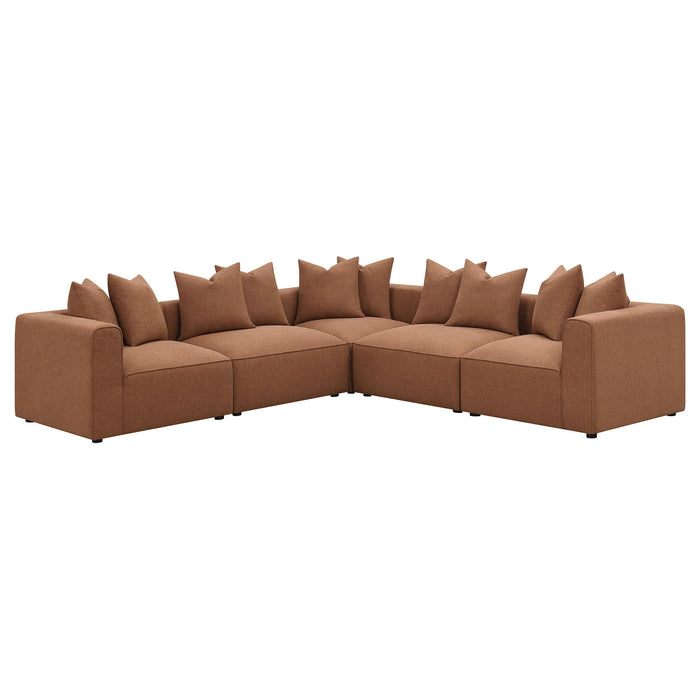 Jennifer Upholstered Corner Chair - U&U Home Budget Furniture (Carteret, NJ)