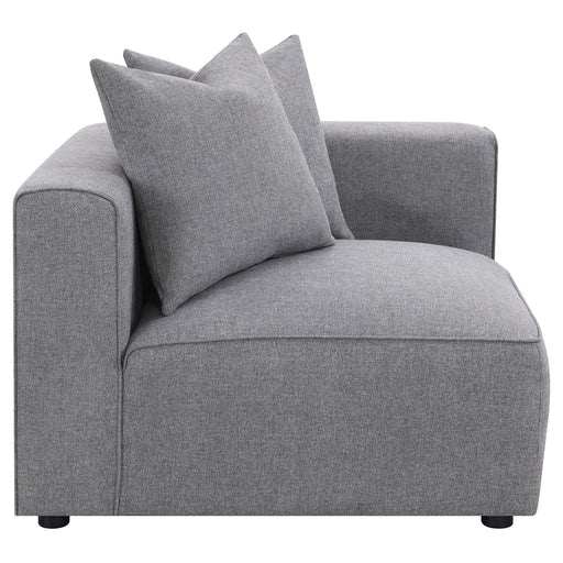 Jennifer Upholstered Corner Chair - U&U Home Budget Furniture (Carteret, NJ)