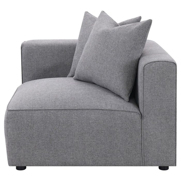 Jennifer Upholstered Corner Chair - U&U Home Budget Furniture (Carteret, NJ)