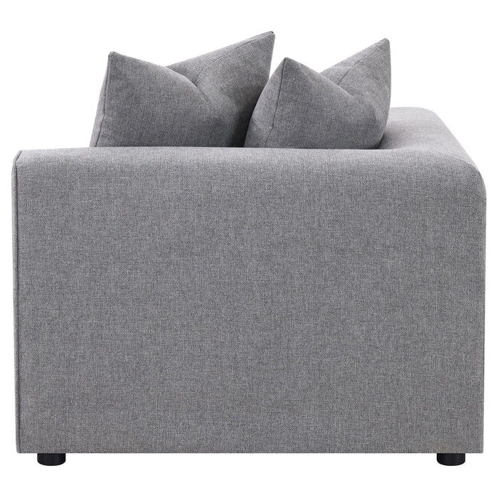 Jennifer Upholstered Corner Chair - U&U Home Budget Furniture (Carteret, NJ)