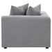 Jennifer Upholstered Corner Chair - U&U Home Budget Furniture (Carteret, NJ)