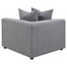 Jennifer Upholstered Corner Chair - U&U Home Budget Furniture (Carteret, NJ)