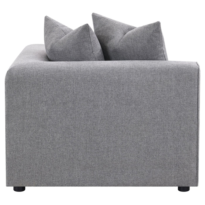 Jennifer Upholstered Corner Chair - U&U Home Budget Furniture (Carteret, NJ)