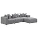 Jennifer Upholstered Corner Chair - U&U Home Budget Furniture (Carteret, NJ)