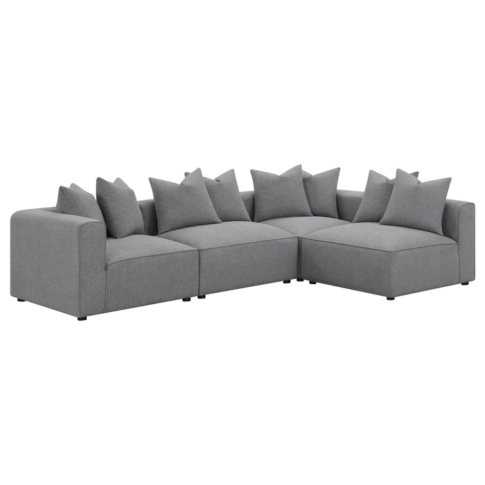 Jennifer Upholstered Corner Chair - U&U Home Budget Furniture (Carteret, NJ)