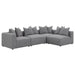 Jennifer Upholstered Corner Chair - U&U Home Budget Furniture (Carteret, NJ)