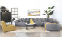 Jennifer Upholstered Corner Chair - U&U Home Budget Furniture (Carteret, NJ)