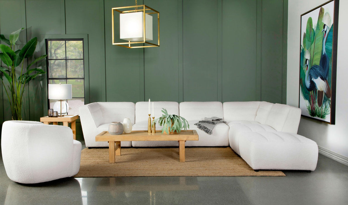 Sunny Upholstered Corner Chair - U&U Home Budget Furniture (Carteret, NJ)
