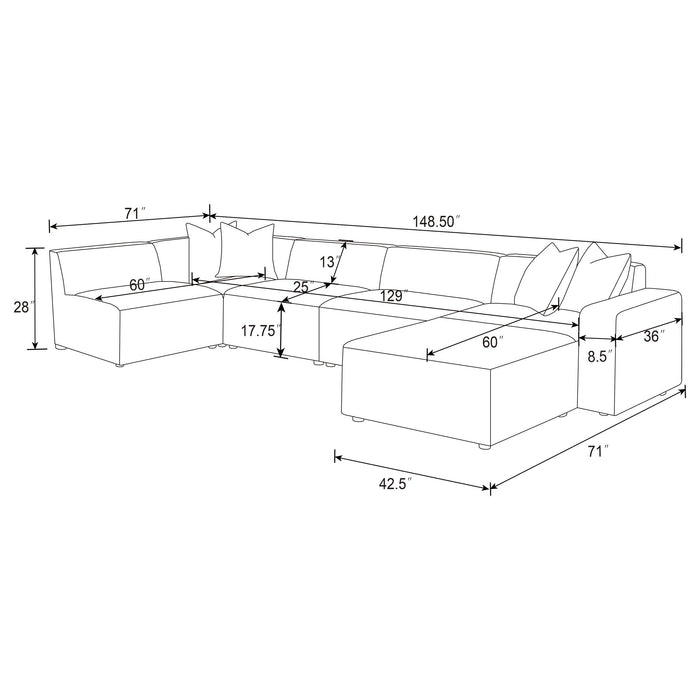 Freddie Sectionals 3 - U&U Home Budget Furniture (Carteret, NJ)