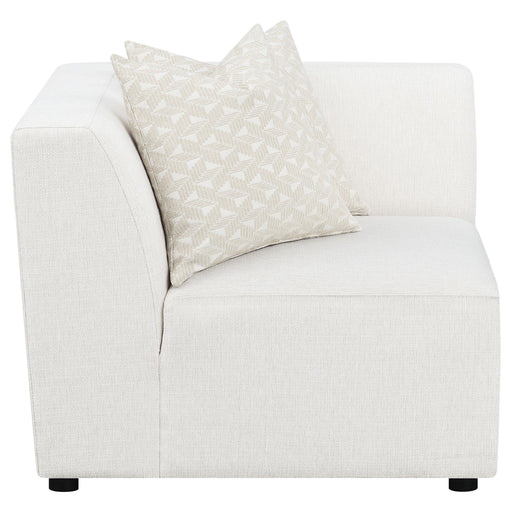 Freddie Upholstered Corner Chair Pearl - U&U Home Budget Furniture (Carteret, NJ)