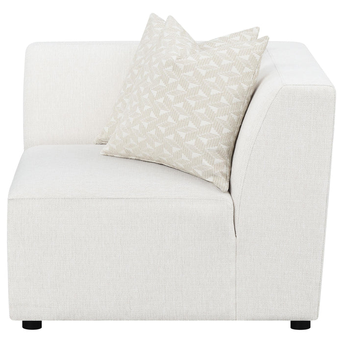 Freddie Upholstered Corner Chair Pearl - U&U Home Budget Furniture (Carteret, NJ)