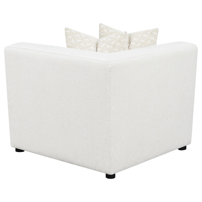 Freddie Upholstered Corner Chair Pearl - U&U Home Budget Furniture (Carteret, NJ)