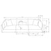 Sasha Stationary Sofas - U&U Home Budget Furniture (Carteret, NJ)