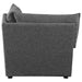Sasha Upholstered Corner Chair Barely Black - U&U Home Budget Furniture (Carteret, NJ)