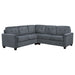 Georgina 5 Pc Stationary Sectionals Grey - U&U Home Budget Furniture (Carteret, NJ)