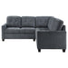 Georgina 5 Pc Stationary Sectionals Grey - U&U Home Budget Furniture (Carteret, NJ)