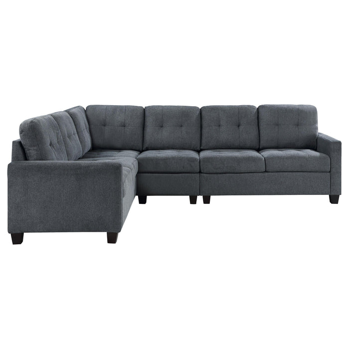 Georgina 4-piece Upholstered Modular Sectional Sofa Beige - U&U Home Budget Furniture (Carteret, NJ)