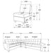 Georgina Modular Sectionals - U&U Home Budget Furniture (Carteret, NJ)