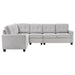 Georgina 4-piece Upholstered Modular Sectional Sofa Beige - U&U Home Budget Furniture (Carteret, NJ)