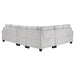 Georgina 4-piece Upholstered Modular Sectional Sofa Beige - U&U Home Budget Furniture (Carteret, NJ)
