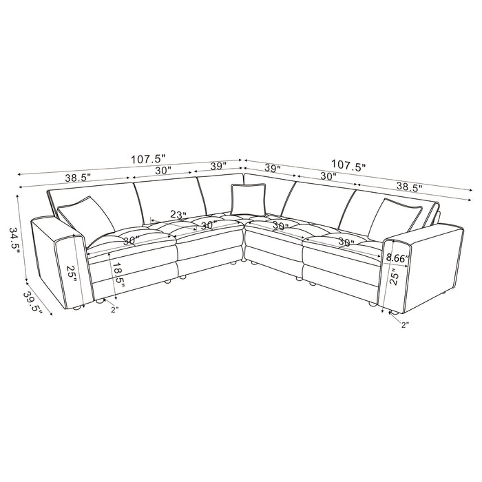 Atlantic Modular Sectionals - U&U Home Budget Furniture (Carteret, NJ)