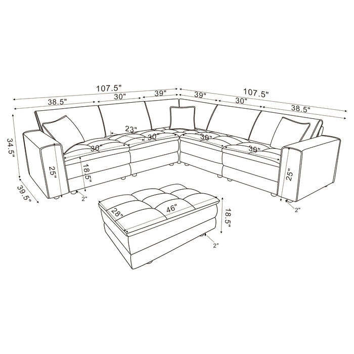 Atlantic Modular Sectionals - U&U Home Budget Furniture (Carteret, NJ)