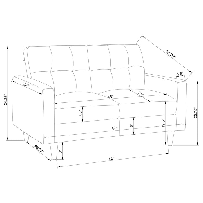 Watsonville Stationary 3 Pc Sets - U&U Home Budget Furniture (Carteret, NJ)