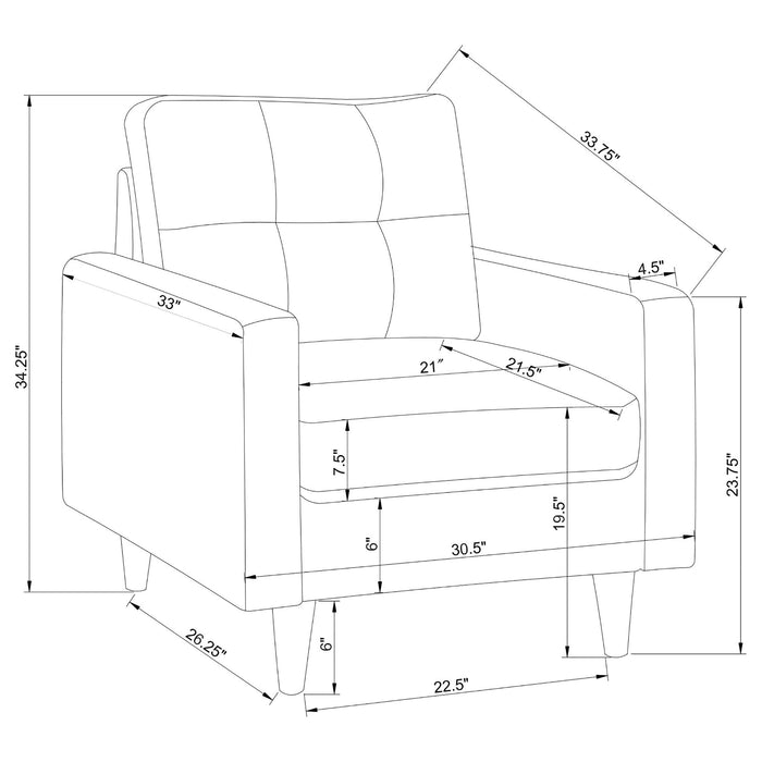 Watsonville Stationary 3 Pc Sets - U&U Home Budget Furniture (Carteret, NJ)